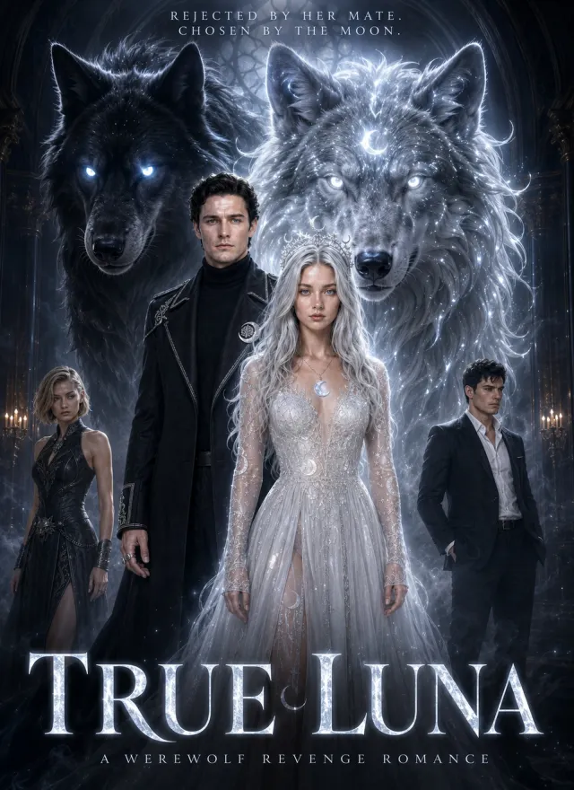 TRUE LUNA Rejected by her mate. Chosen by the Moon. cover