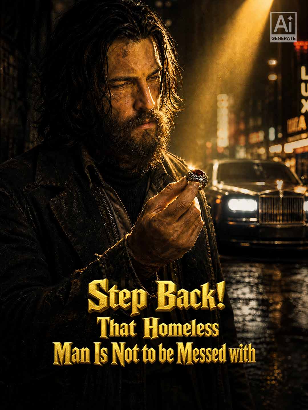Step Back! That Homeless Man Is Not to be Messed with poster