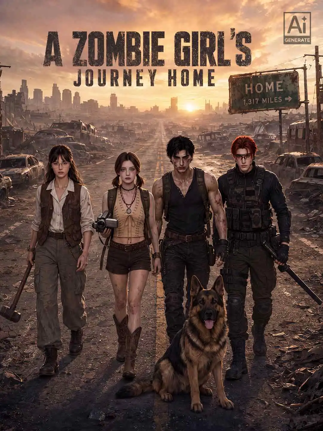 A Zombie Girl's Journey Home poster