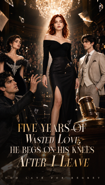 FIVE YEARS OF  WASTED LOVE,  HE BEGS ON HIS KNEES  AFTER I LEAVE cover