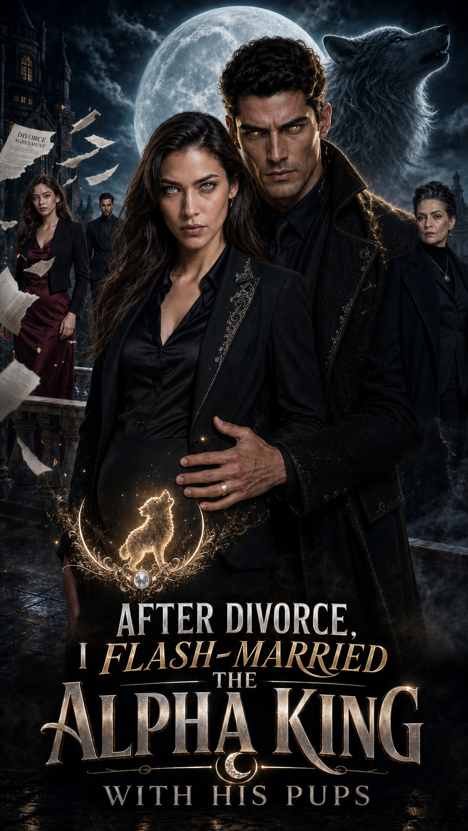 After Divorce, I Flash-Married the Alpha King with His Pups cover