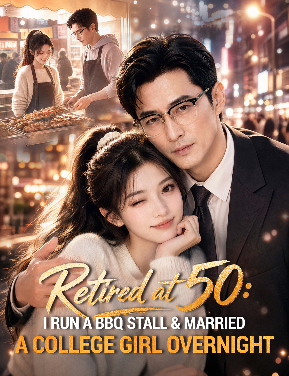 Retired at 50: I Run a BBQ Stall & Married a College Girl Overnight poster