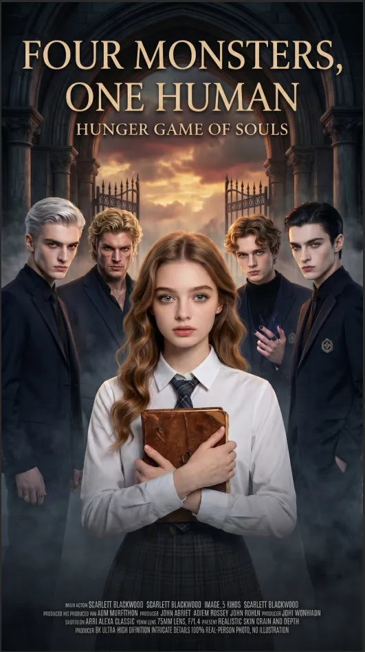 FOUR MONSTERS  ONE HUMAN   HUNGER GAME OF SOULS cover