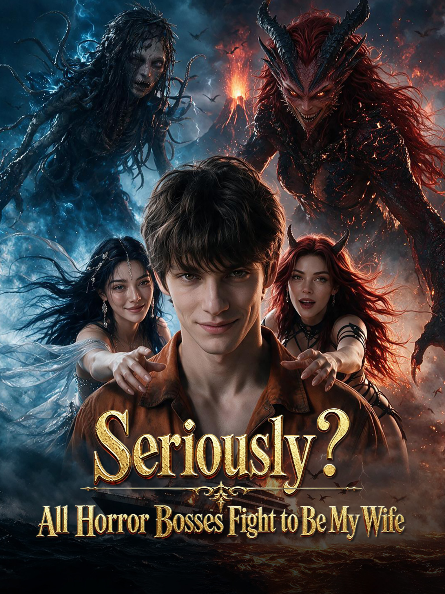 Seriously? All Horror Bosses Fight to Be My Wife poster