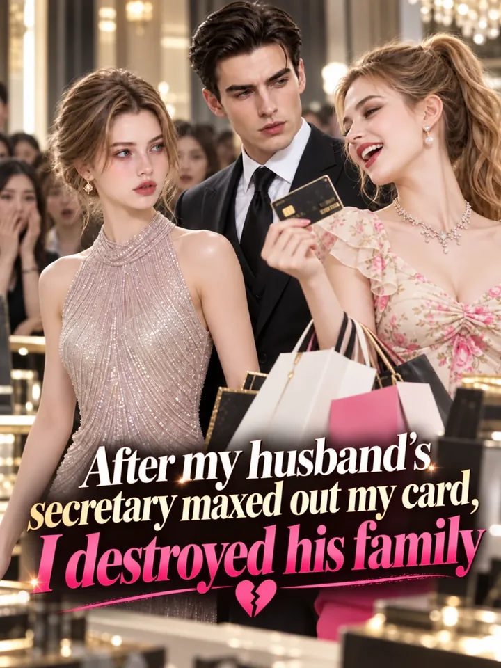 After my husband's secretary maxed out my card, I destroyed his family poster