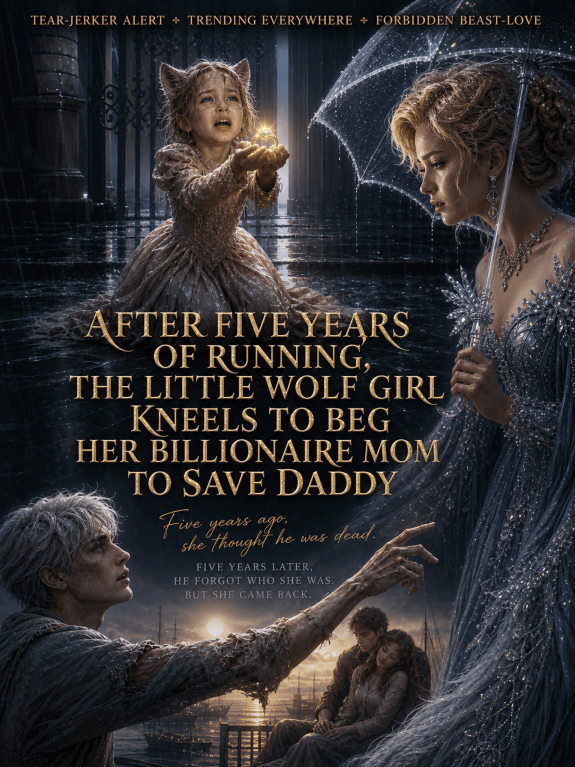 After Five Years of Running, The Little Wolf Girl Kneels to Beg Her Billionaire Mom to Save Daddy poster