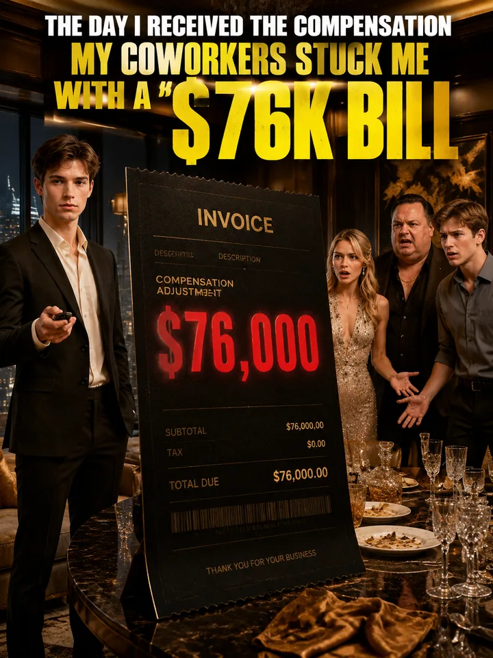 The day I received the compensation, My Coworkers Stuck Me With a $76K Bill poster