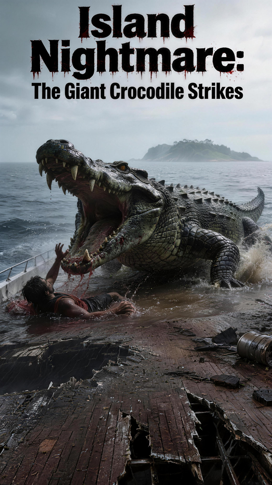 Island Nightmare: The Giant Crocodile Strikes cover