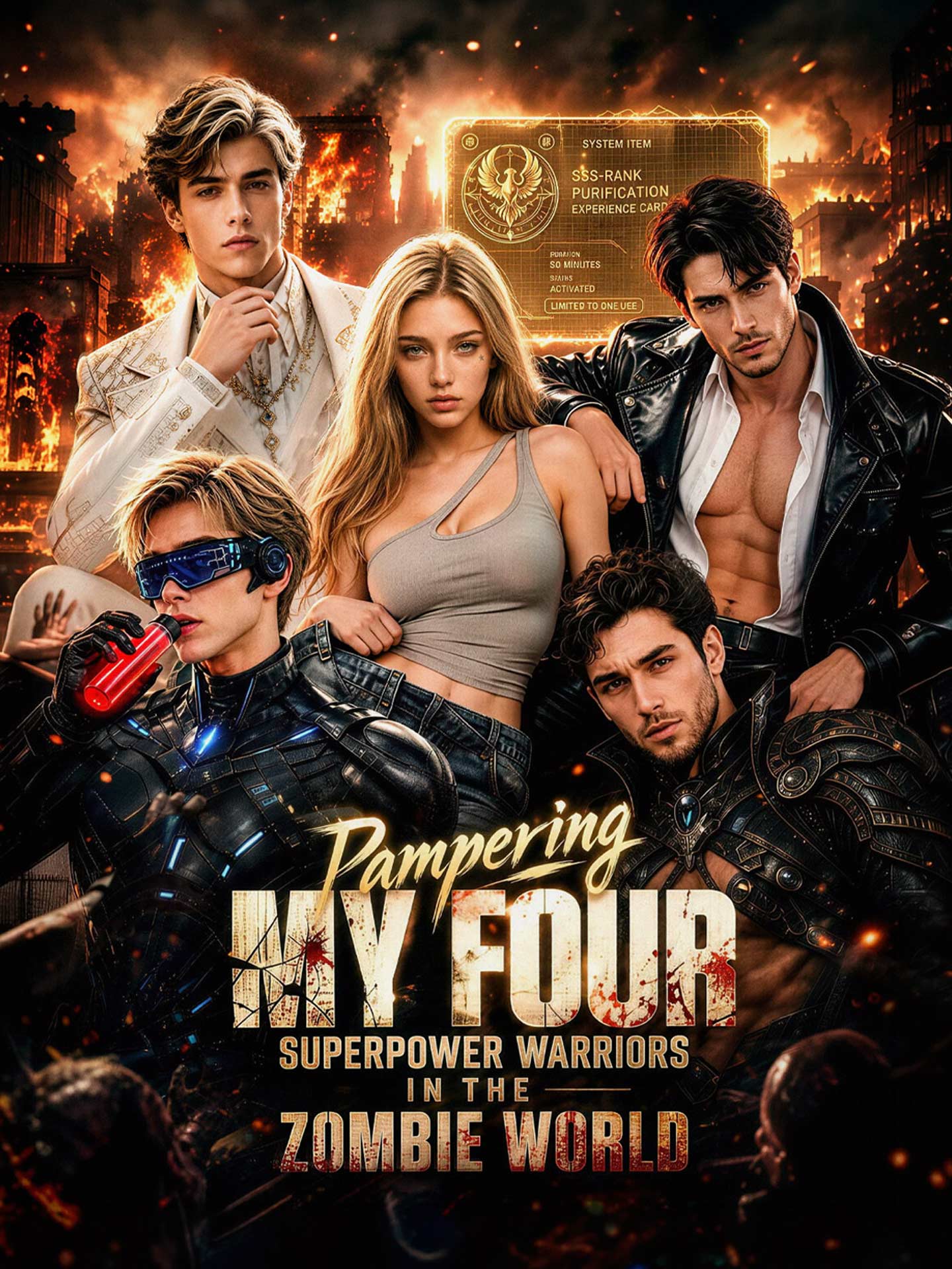 Pampering My Four Superpower Warriors in the Zombie World poster