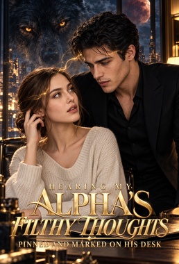 Hearing My Alpha's Filthy Thoughts Pinned and Marked on His Desk poster