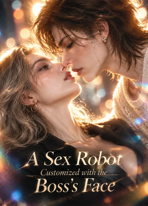 A sex robot customized with the boss's face poster