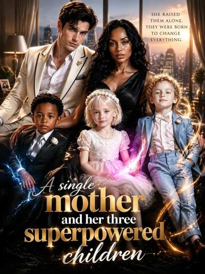 A single mother and her three superpowered children poster