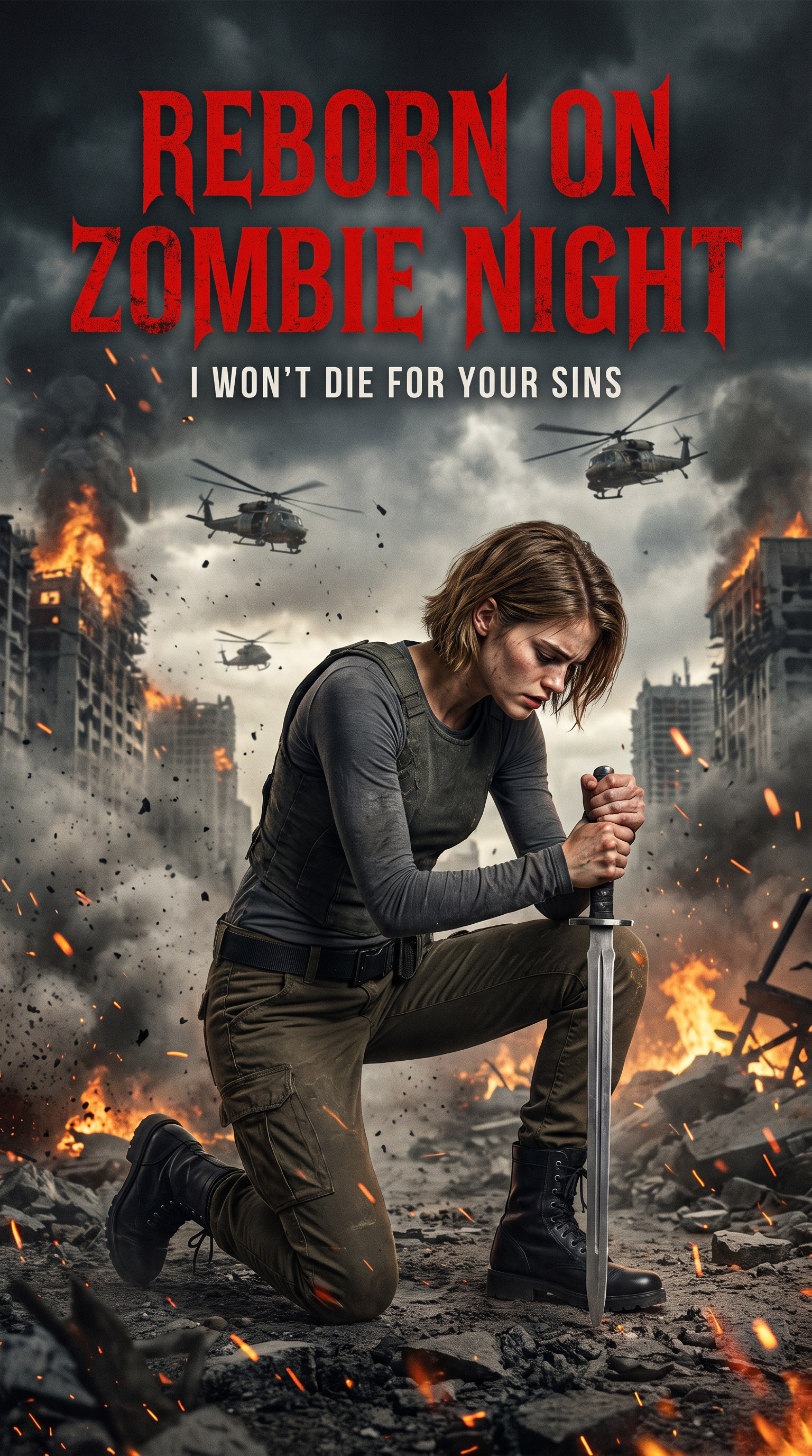 "Reborn on Zombie Night: I Won't Die for Your sins" poster