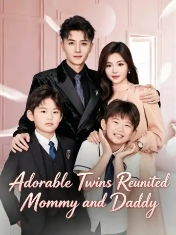 Adorable Twins Reunited Mommy and Daddy poster