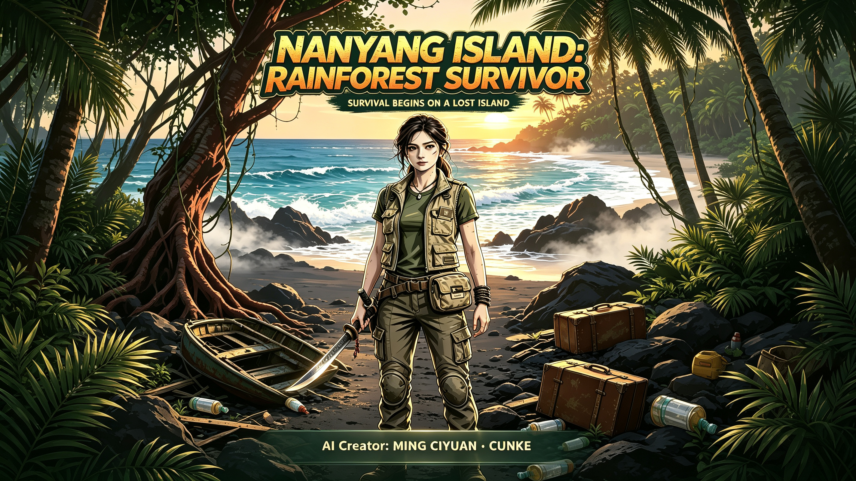 Southern Deserted Island: Rainforest Heroine poster