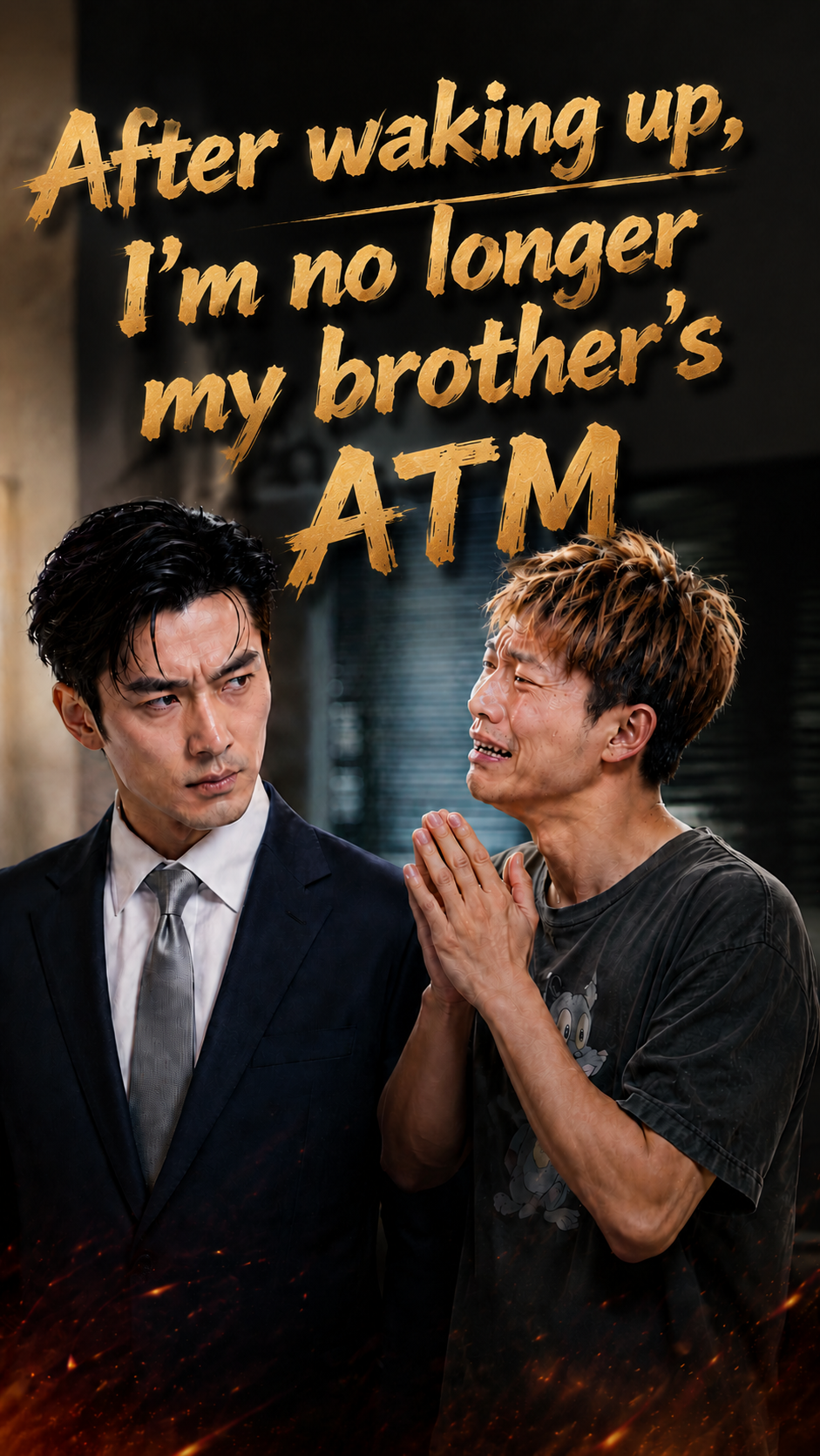 After waking up, I'm no longer my brother's ATM poster