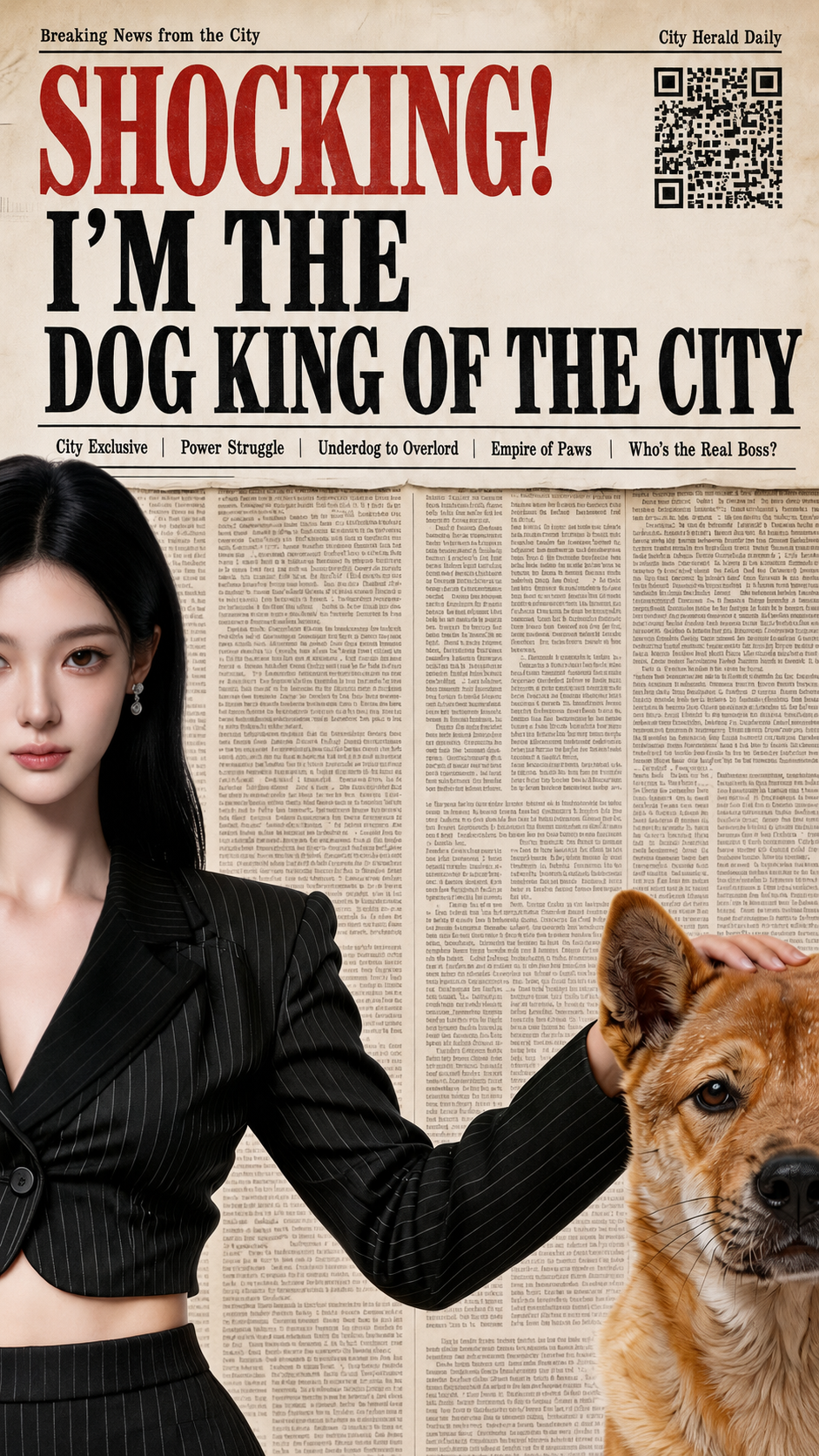 Shocking! I Became the Dog King in the City poster