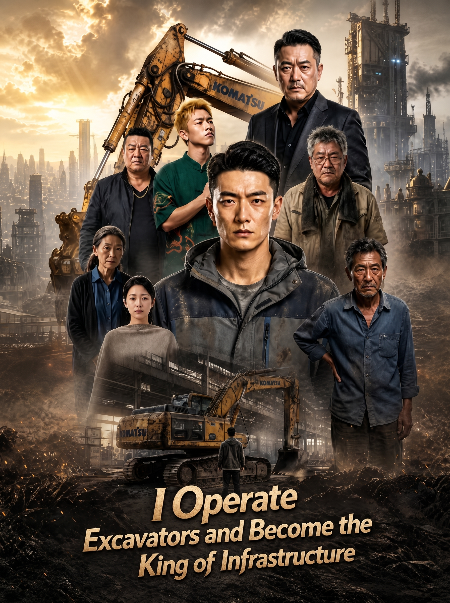 I Operate Excavators and Become the King of Infrastructure poster