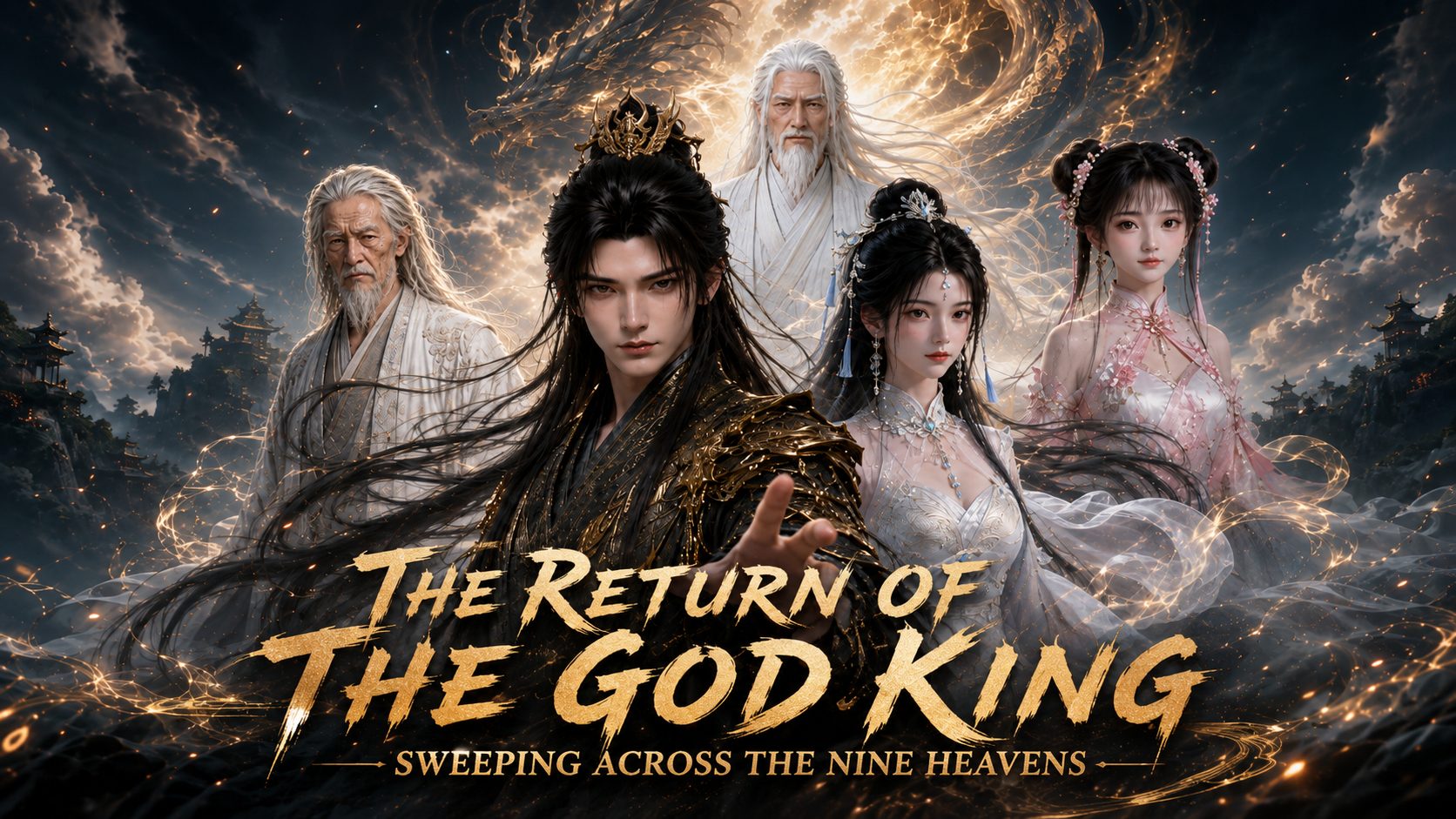 The divine king returns, sweeping across the nine heavens poster