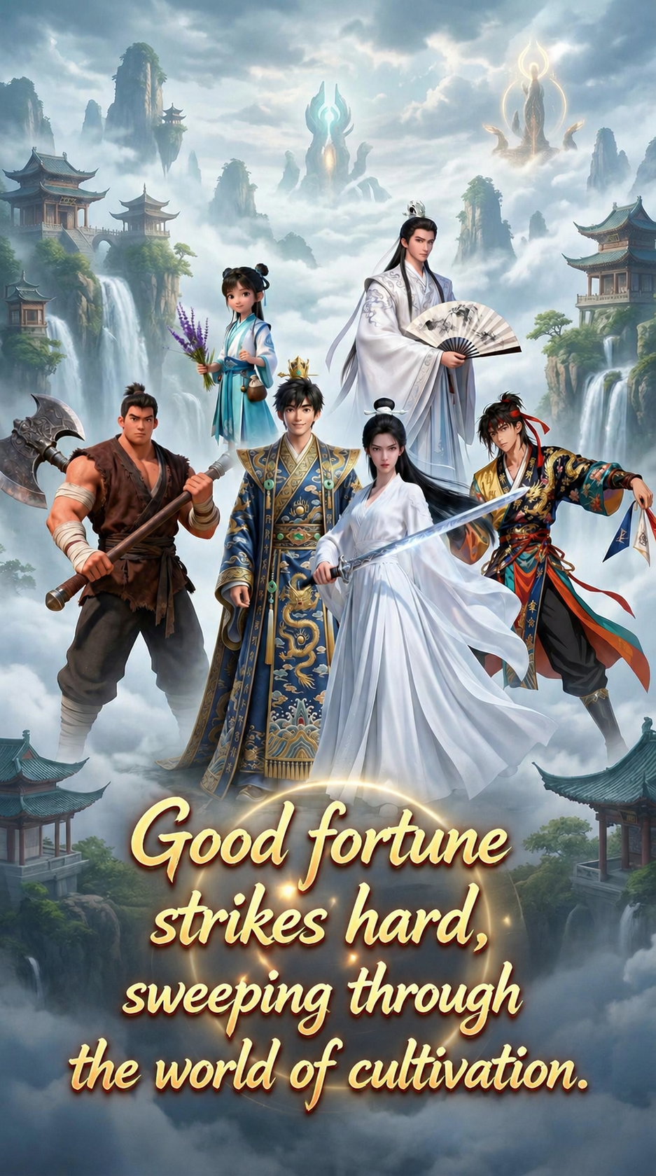 Good fortune strikes hard, sweeping through the world of cultivation. poster