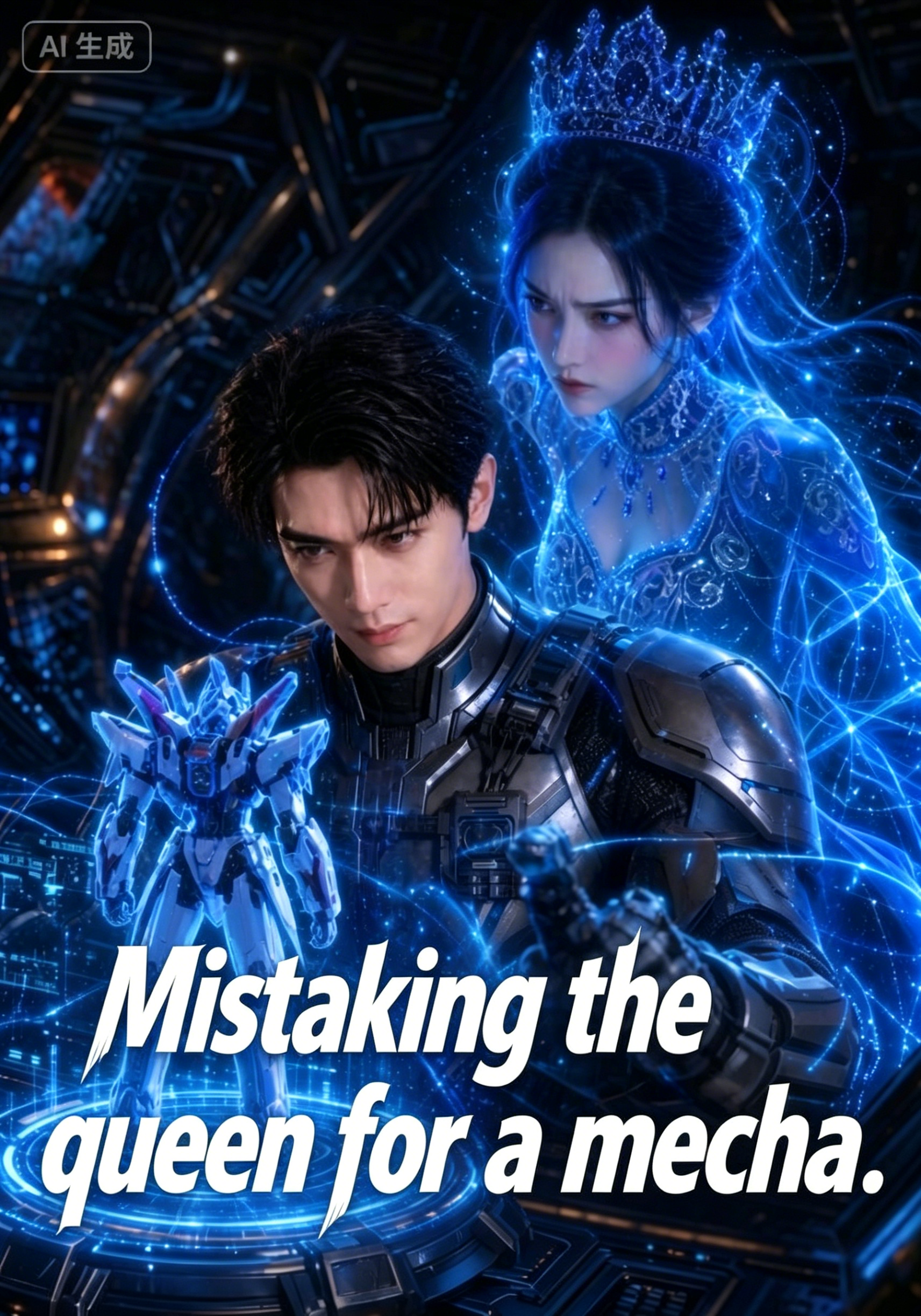 Mistaking the queen for a mecha poster