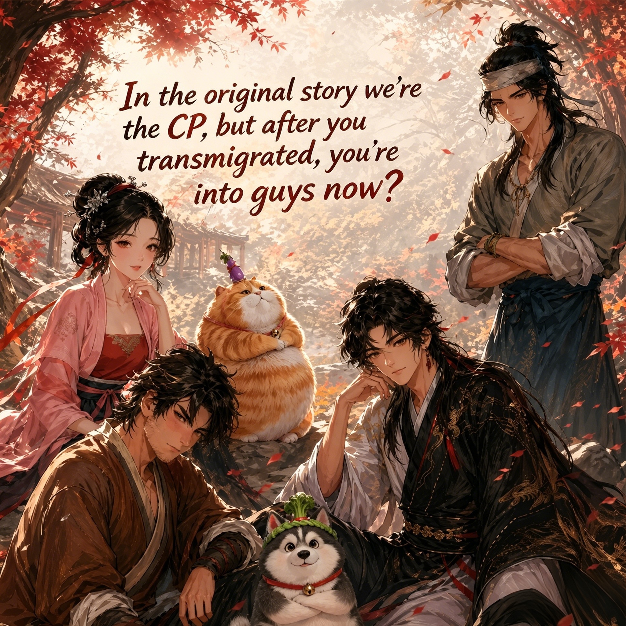 In the original story we're the CP, but after you transmigrated, you're into guys now? poster