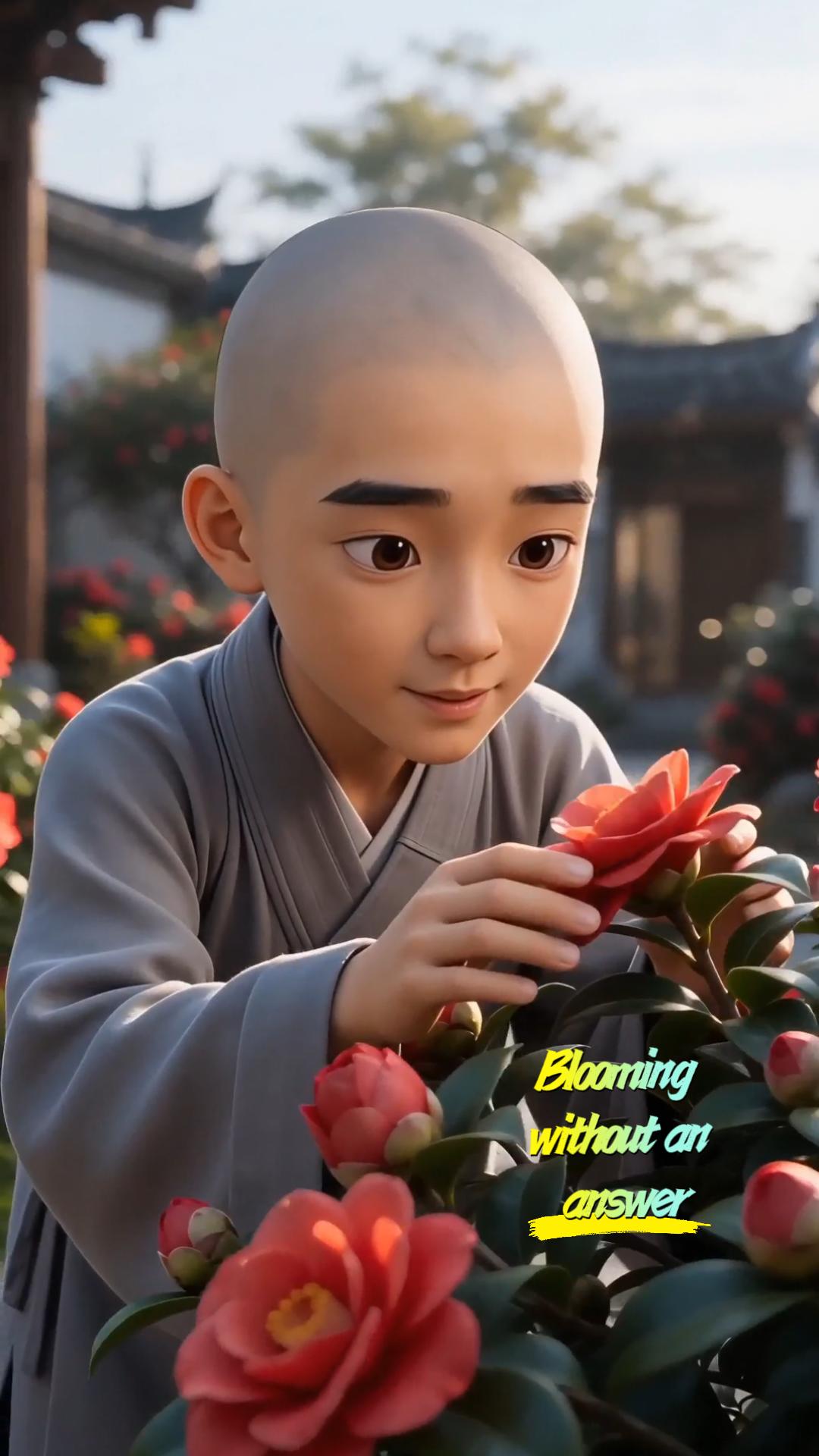 Blossoming without an answer poster