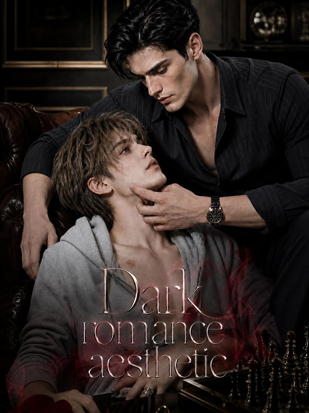 Dark romance aesthetic poster
