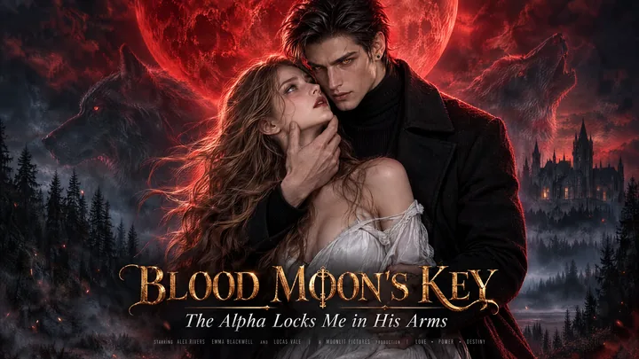 Blood Moon's Key The Alpha Locks Me in His Arms poster