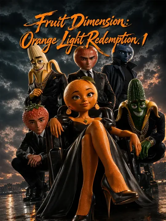 Fruit Dimension: Orange Light Redemption. 1 poster