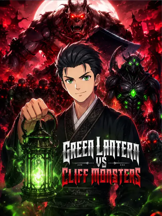 Green Lantern vs Cliff Monsters poster
