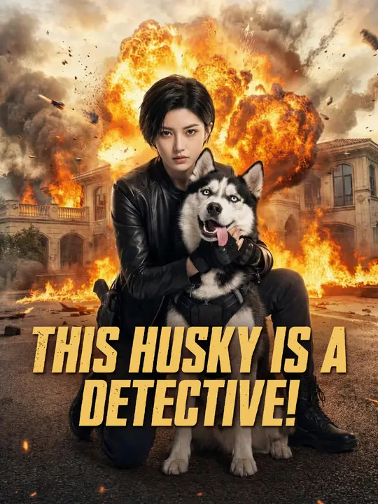 This Husky Is A Detective! poster