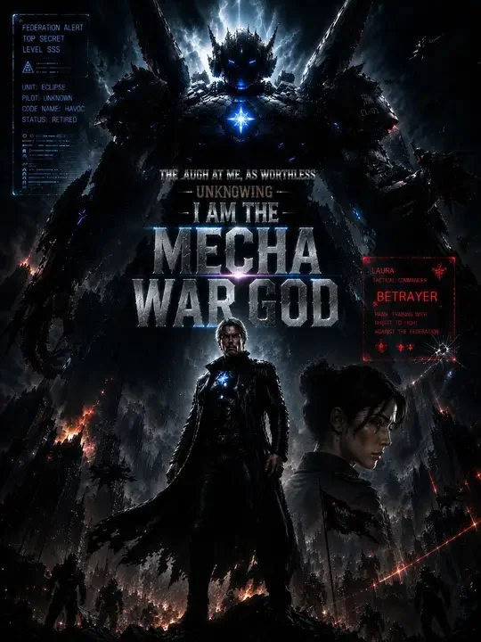 They laugh, As worthless, Unknowing I am THE MECHA GOD poster
