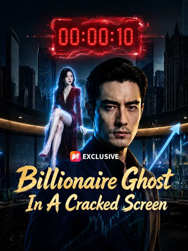Billionaire Ghost In A Cracked Screen poster