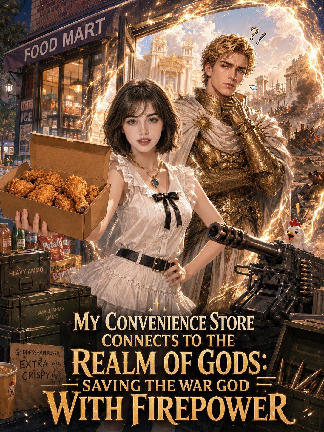 My Convenience Store Connects to the Realm of Gods: Saving the War God with Firepower poster