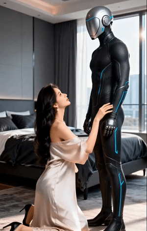 Man in Robot poster
