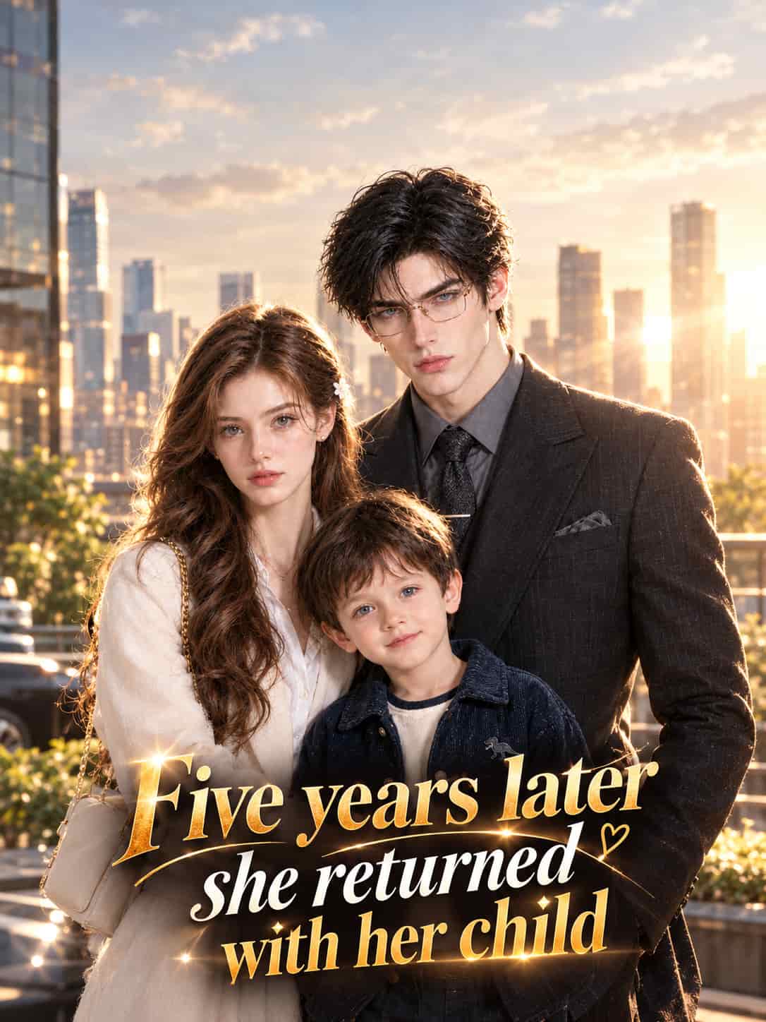 Five years later she returned with her child poster