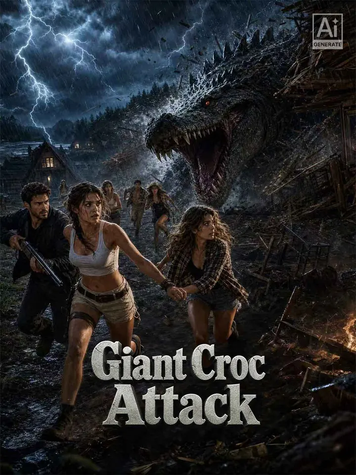 Giant Croc Attack poster