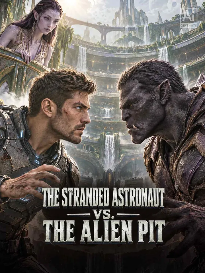 The Stranded Astronaut vs. The Alien Pit poster